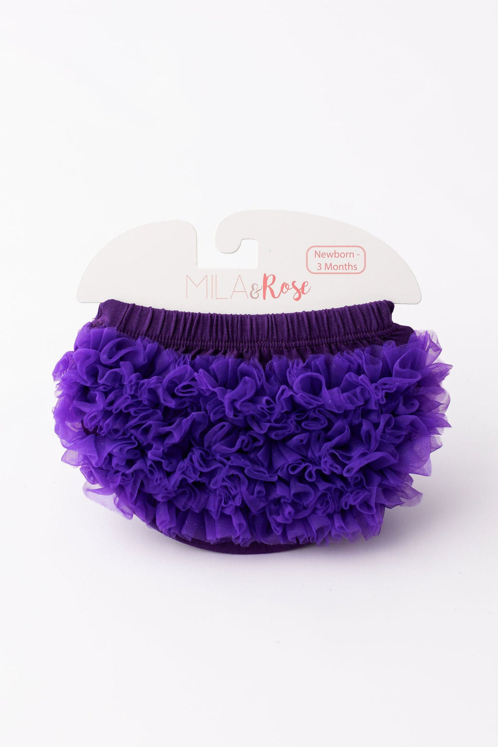 Mila & Rose ® Purple Ruffle Bum Bloomer — main product shot