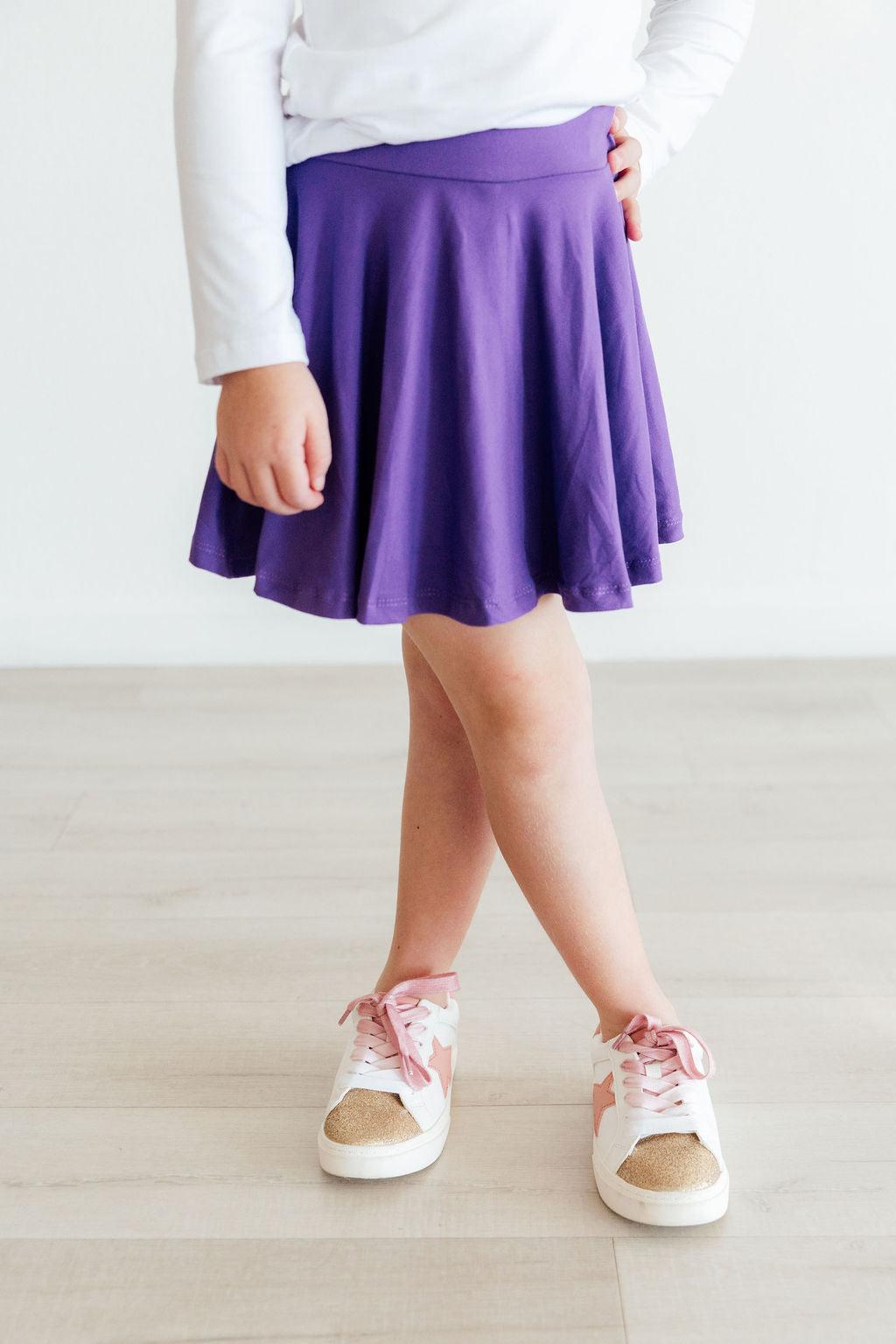 Mila & Rose ® Purple Twirl Skort — lifestyle context