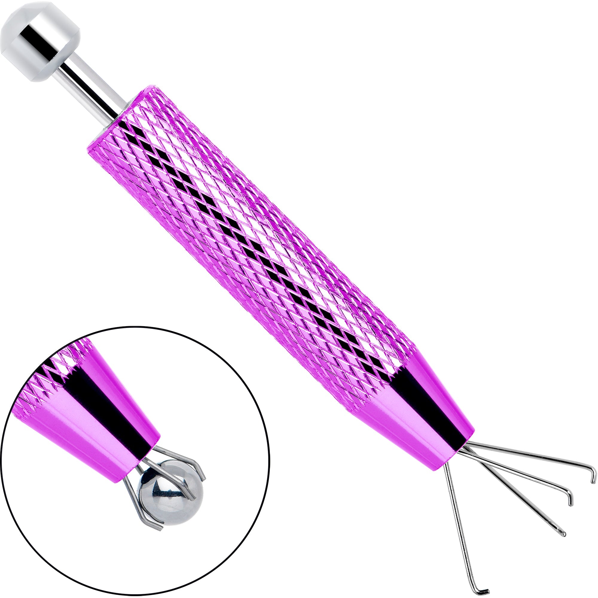 BodyCandy Piercing Ball Grabber Tool 2.48 Inch Length — in-use photo