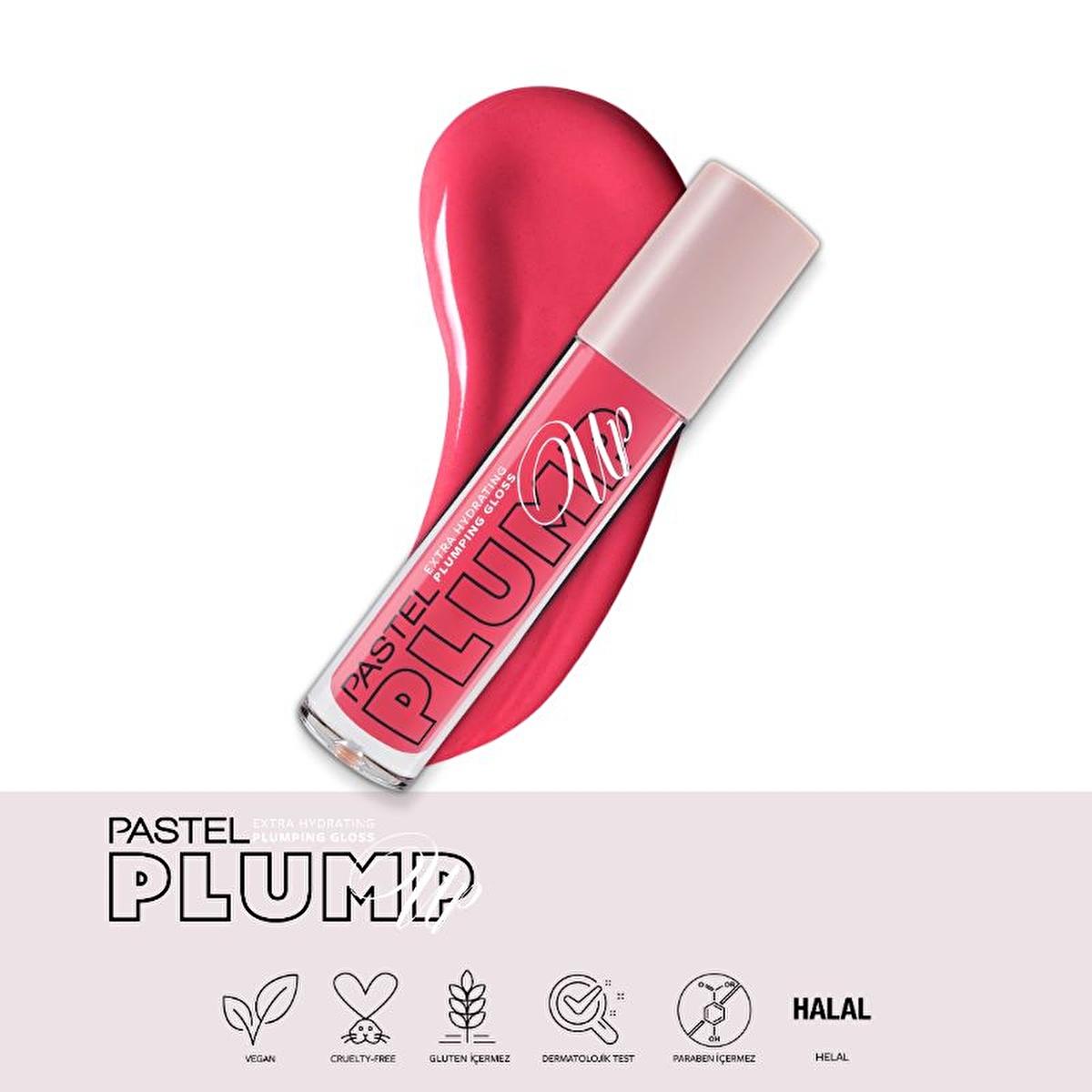 Pastel Profashion Plump Up Extra Hydrating Plumping Gloss 204 - Vegan Hydrating Lip Gloss for Dry Lips