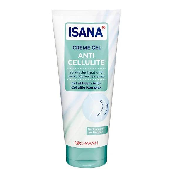 Isana Anti-Cellulite Cream Gel - Firming, Moisturizing & Smooths Orange Peel Skin - 6.76 fl oz