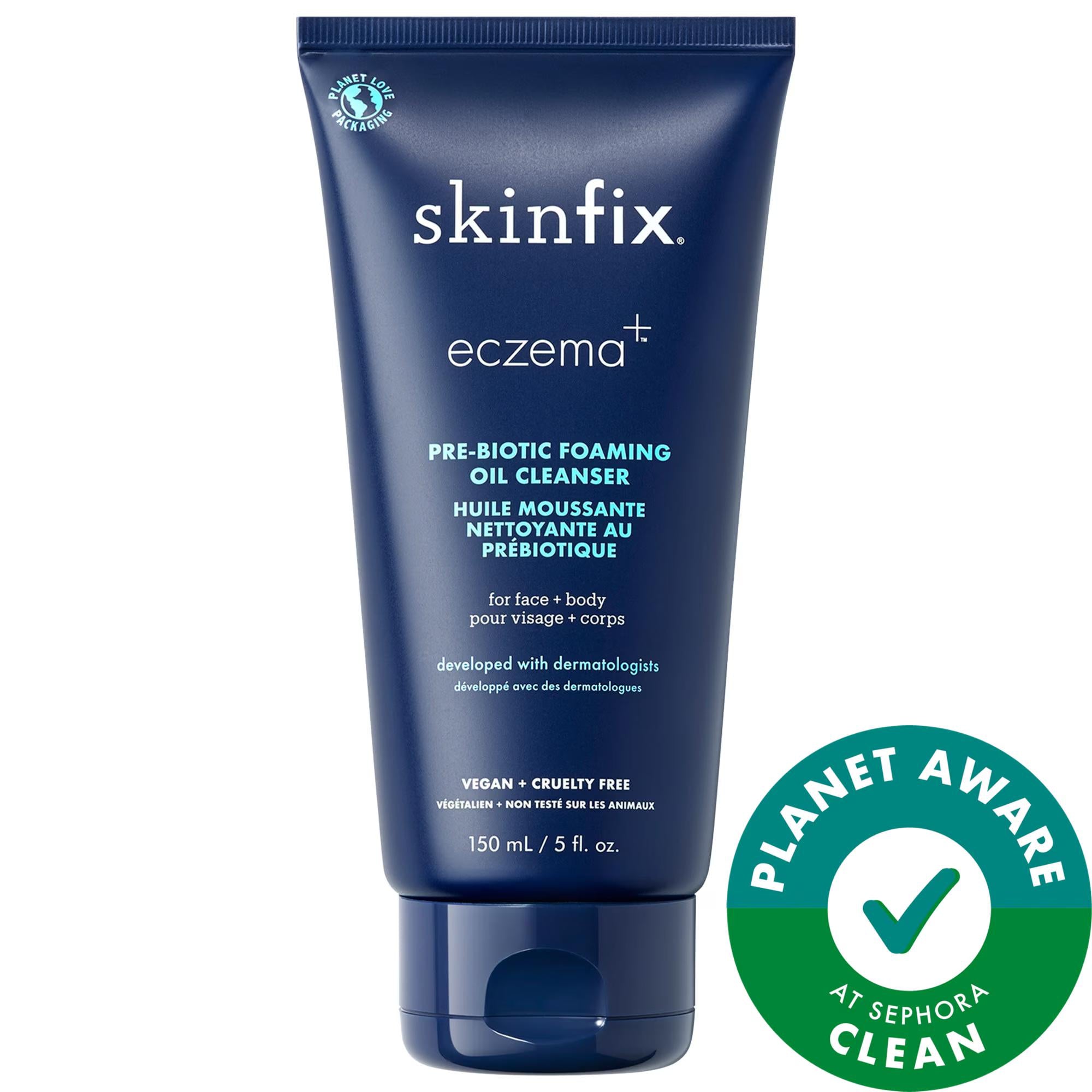 Eczema+ Pre-Biotic Foaming Oil Cleanser by Eczema+ - Gentle, Non-Stripping, Vegan & Eco-Friendly Skincare for Ultra-Dry, Eczema-Prone Skin