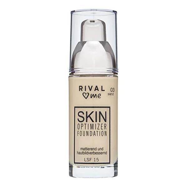 Rival Loves Me Fondšten Optimizer No:03 Sand - Anti-Aging Face Care with UV Protection, Dermatologically Tested, 30ml
