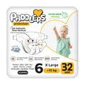 Paddlers Protection Eco-Friendly Diapers X-Large 32 Count for Babies 15+ Kg - Comfortable, Absorbent, and Sustainable