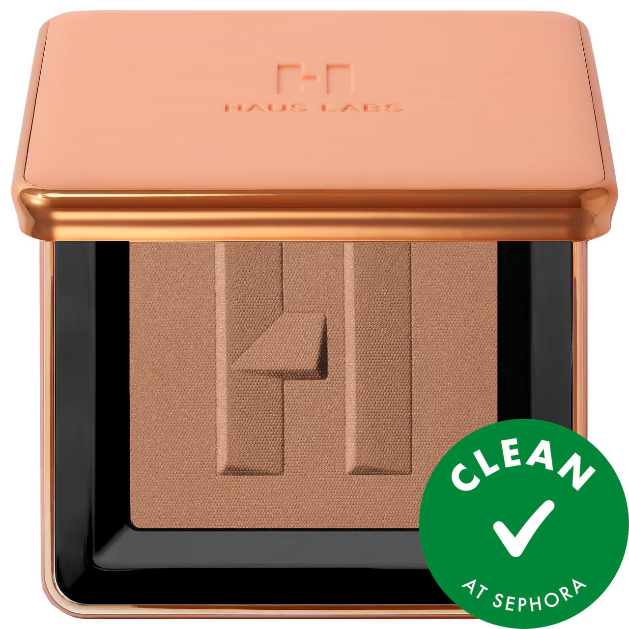 Power Sculpt: Velvet Talc-Free Powder Bronzer with Hyaluronic Acid - Natural Warmth, 12-Hour Wear, Clean & Vegan Bronzer