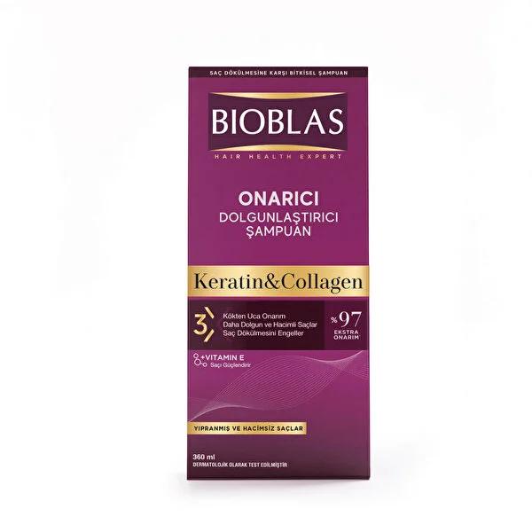 Bioblas Collagen + Keratin Shampoo 360ml - Extra Volume | Nourishing