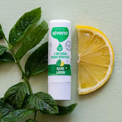 Siveno Natural Lip Balm with Mint & Lemon - Cruelty-Free, Organic Lip Care