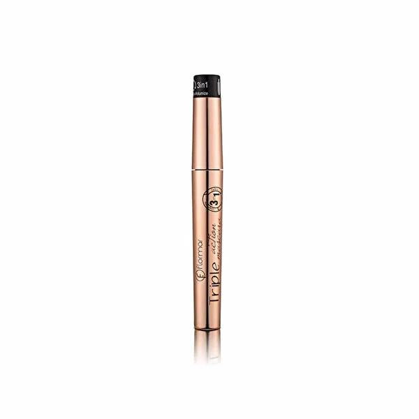 Flormar Triple Action Mascara 8ml - Enhances Eyelashes with Triple Action Formula