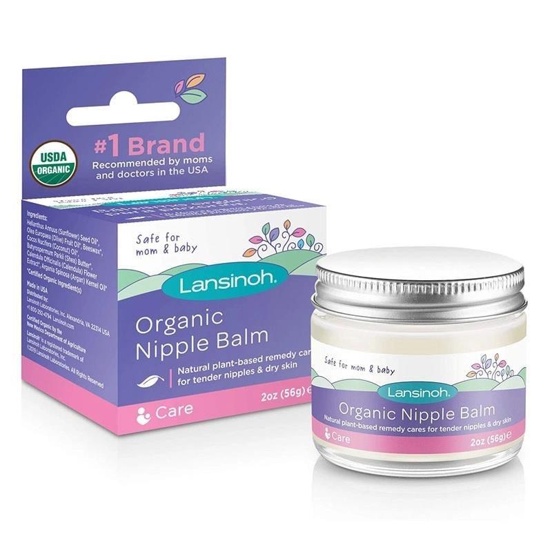Lansinoh Organic Nipple Balm - 100% Natural & USDA Certified for Breastfeeding Relief (2.03 fl oz)