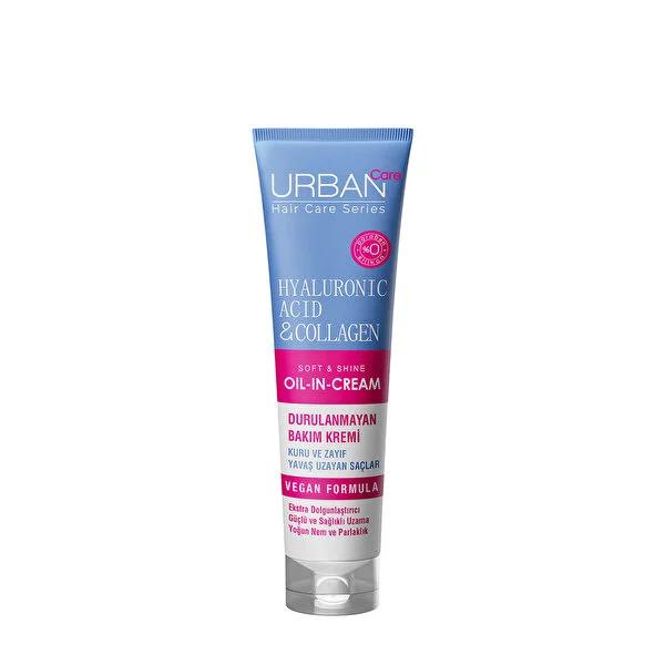 URBAN Care Leave-in Hair Cream with Hyaluronic Acid & Collagen - Moisturizes & Repairs Dry Hair