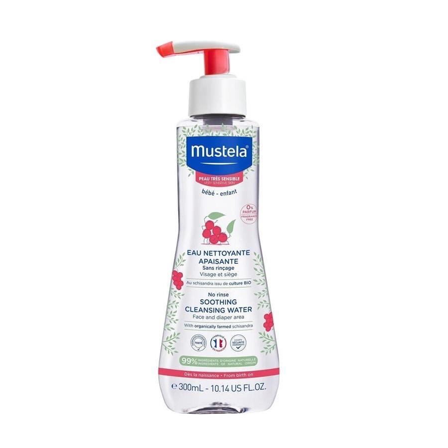 Mustela Soothing Cleansing Water for Babies - Gentle, Fragrance-Free, Suitable from Birth