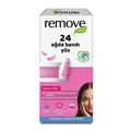 Remove Care Facial Wax Strips for Sensitive Skin - 24 Strips - Up to 4 Weeks Smoothness, Easy & Painless Face Hair Removal for Women at Home