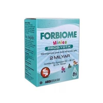 Forbiome Minies Probiyotik Damla Probiotic Drops for Kids - Supports Healthy Gut Flora, 8ml