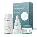 Anyong Acne Care Kit: AHA BHA PHA Toner, Azelaic Acid Serum & Oil-Free Moisturizer for Clear, Poreless Skin
