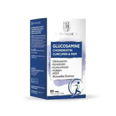 Naturalnest Glucosamine Chondritin Curcumin & MSM 60 Tablets