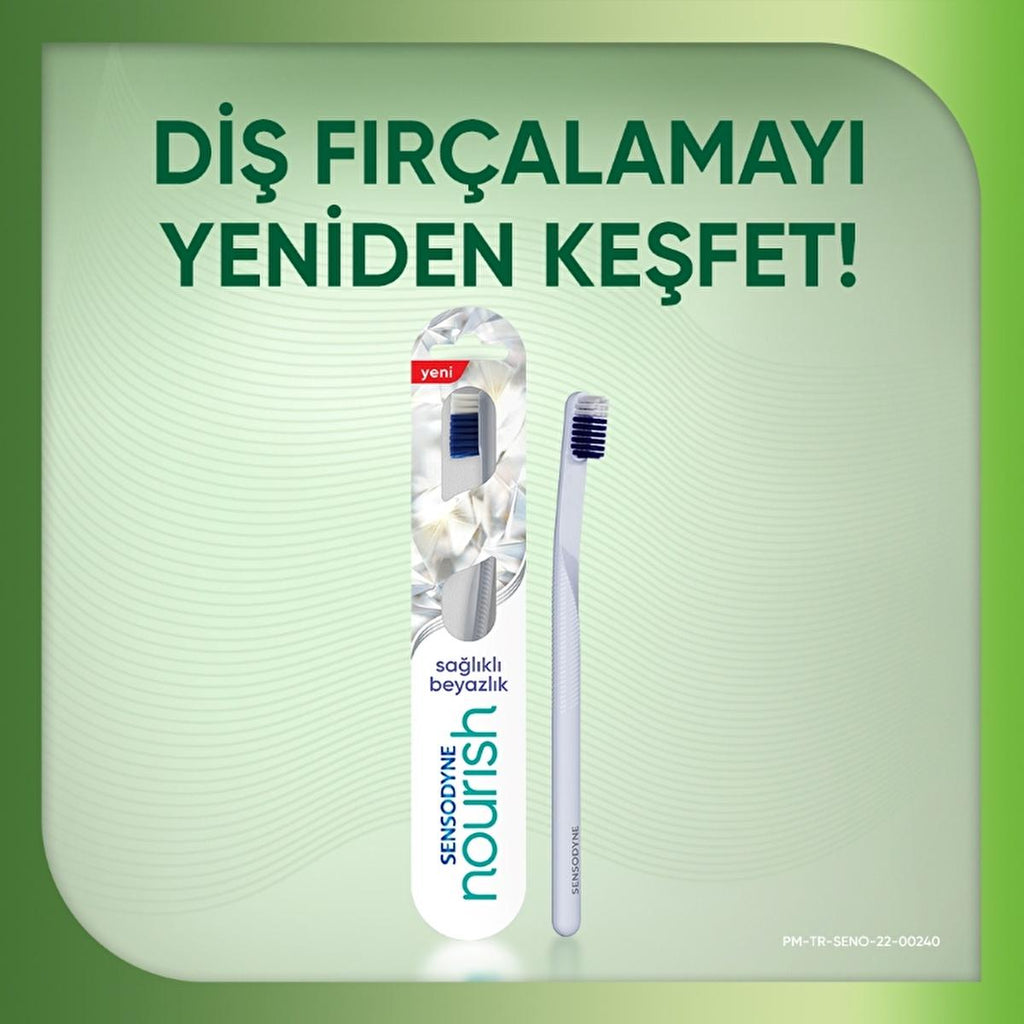 Sensodyne Nourish Soft Bristle Manual Toothbrush for Sensitive Teeth - Eco-Friendly Packaging