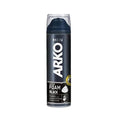 Arko Men Shaving Foam with Activated Charcoal - 200ml, Smooth Shaving & Skin Cleansing