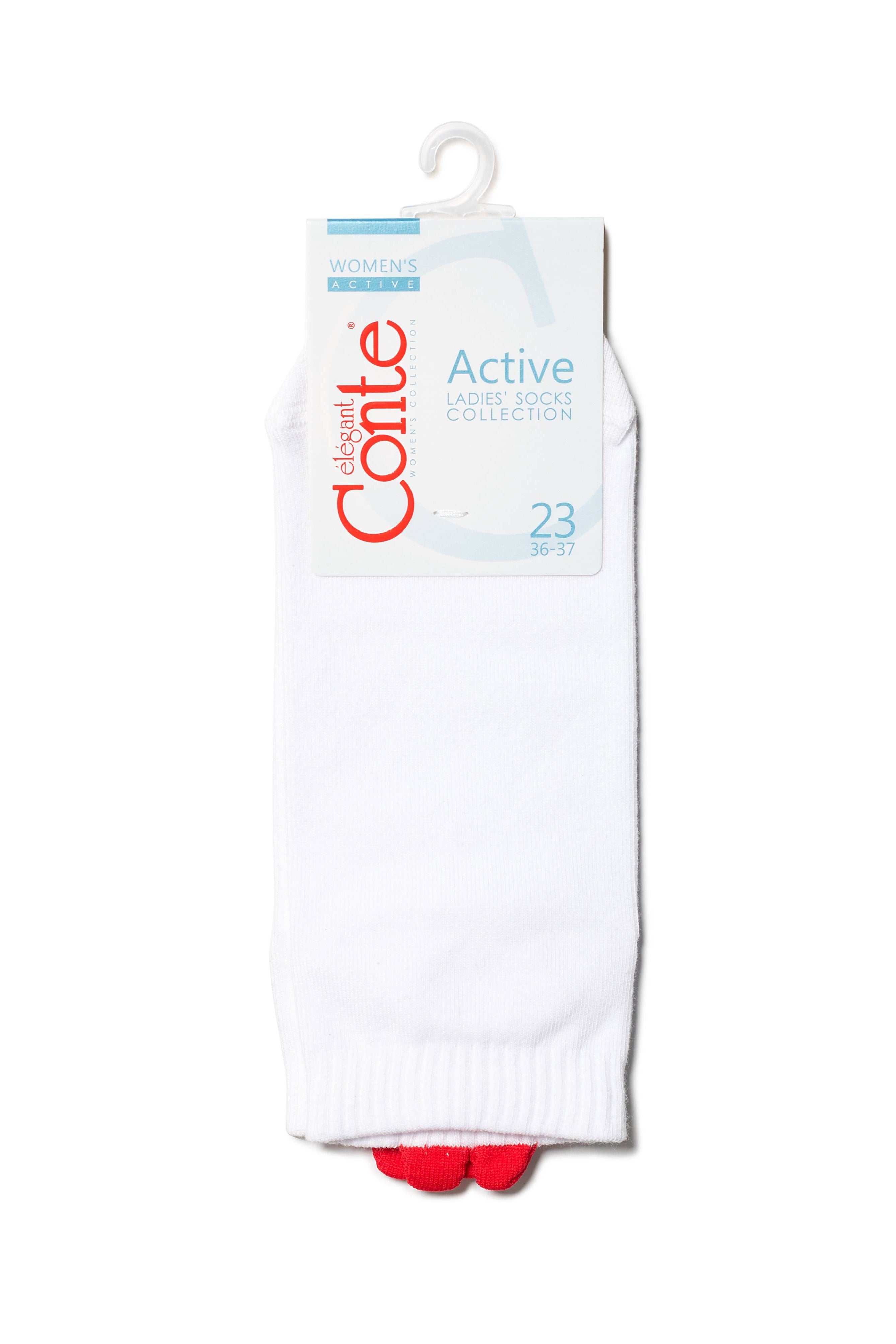 TheRanok.com Cotton Ankle Socks Conte Active - 221 Picot Heart — side view