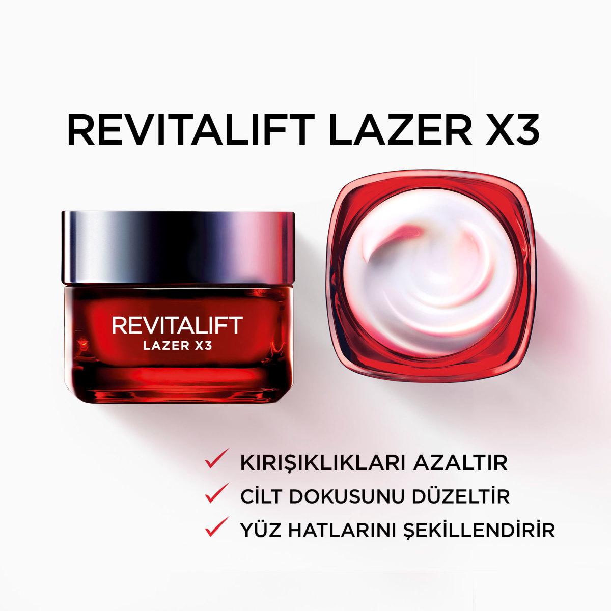 Loreal Paris Revitalift Lazer X3 Anti-Aging Day Cream - Reduces Wrinkles, Firms Skin, 1.69 fl oz