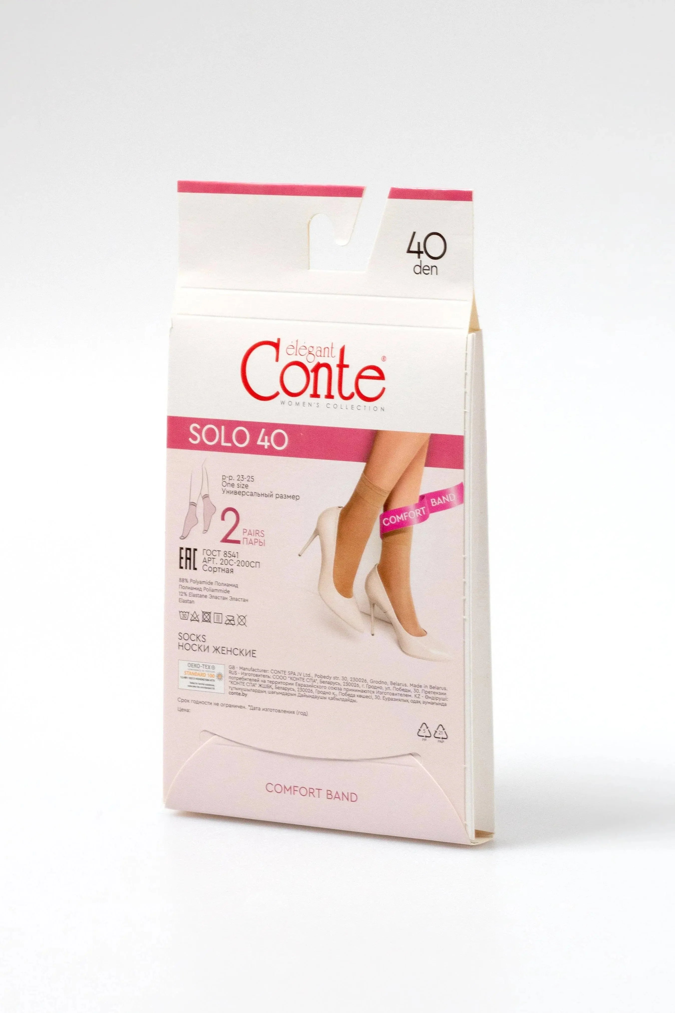 TheRanok.com Socks Conte Solo 40 Den (2 pairs) — side view
