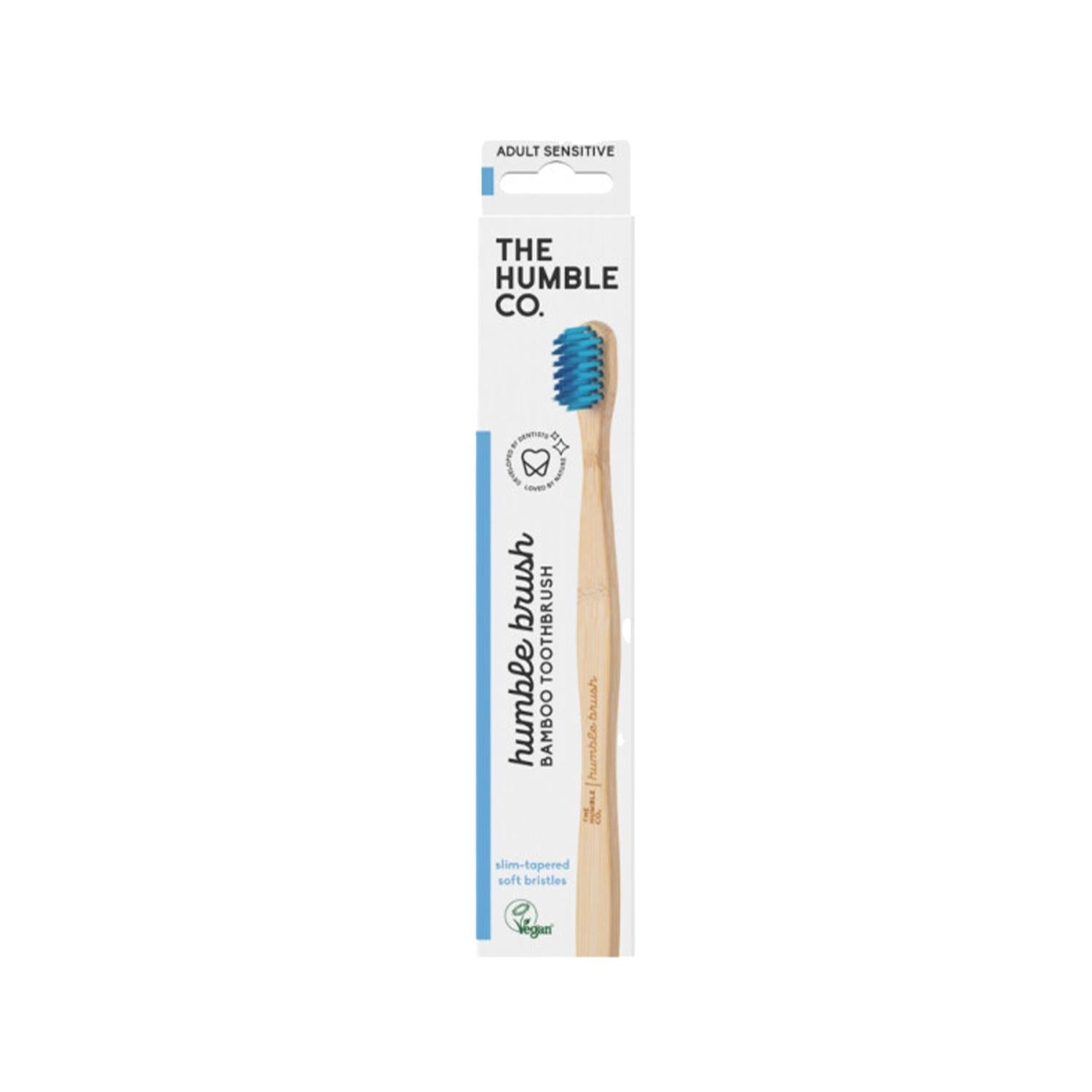 The Humble Co Manual Toothbrush for Sensitive Teeth and Gums - Gentle, Eco-Friendly Adult Toothbrush