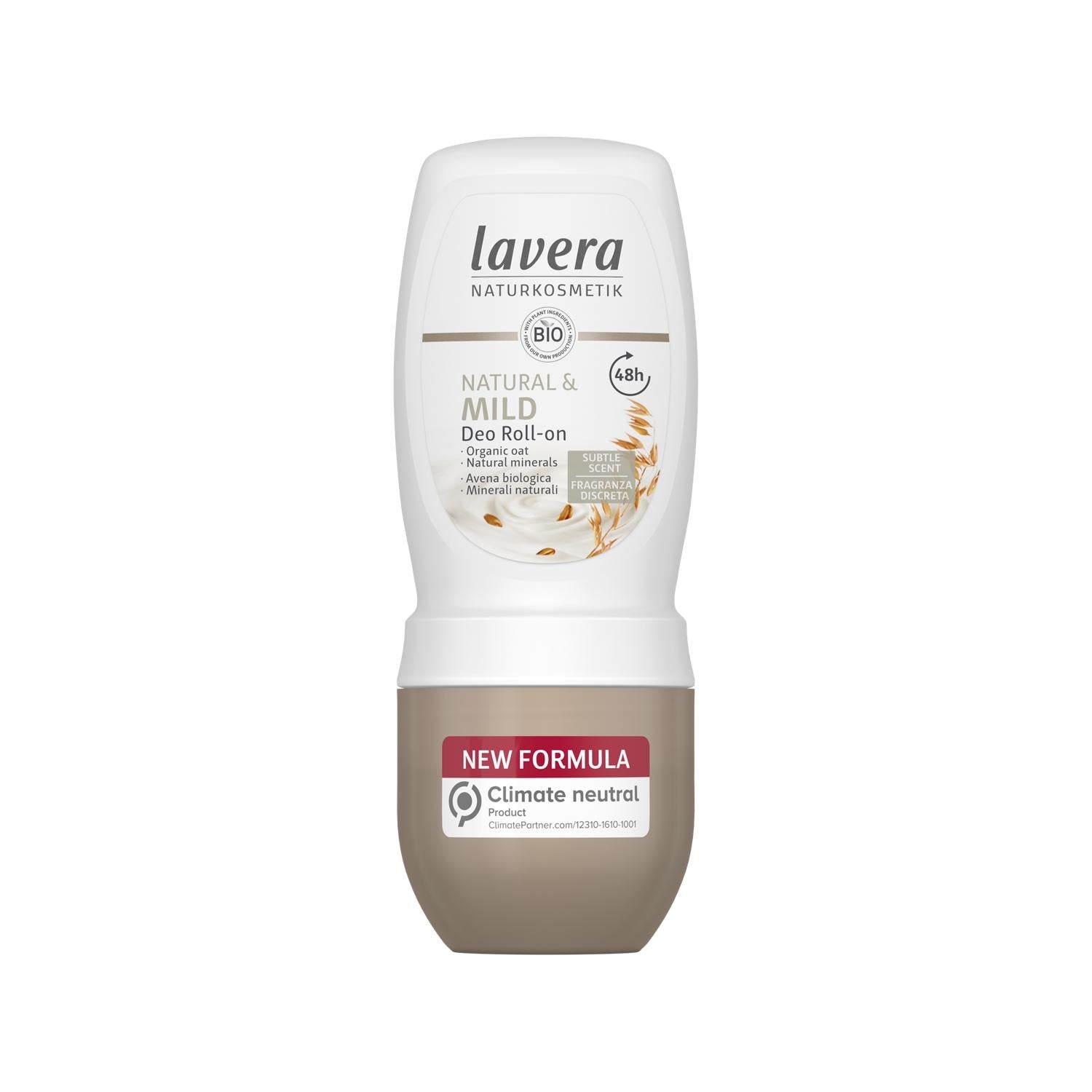 Lavera Natural & Mild Roll-On Deodorant - Gentle, Effective Underarm Protection for Sensitive Skin