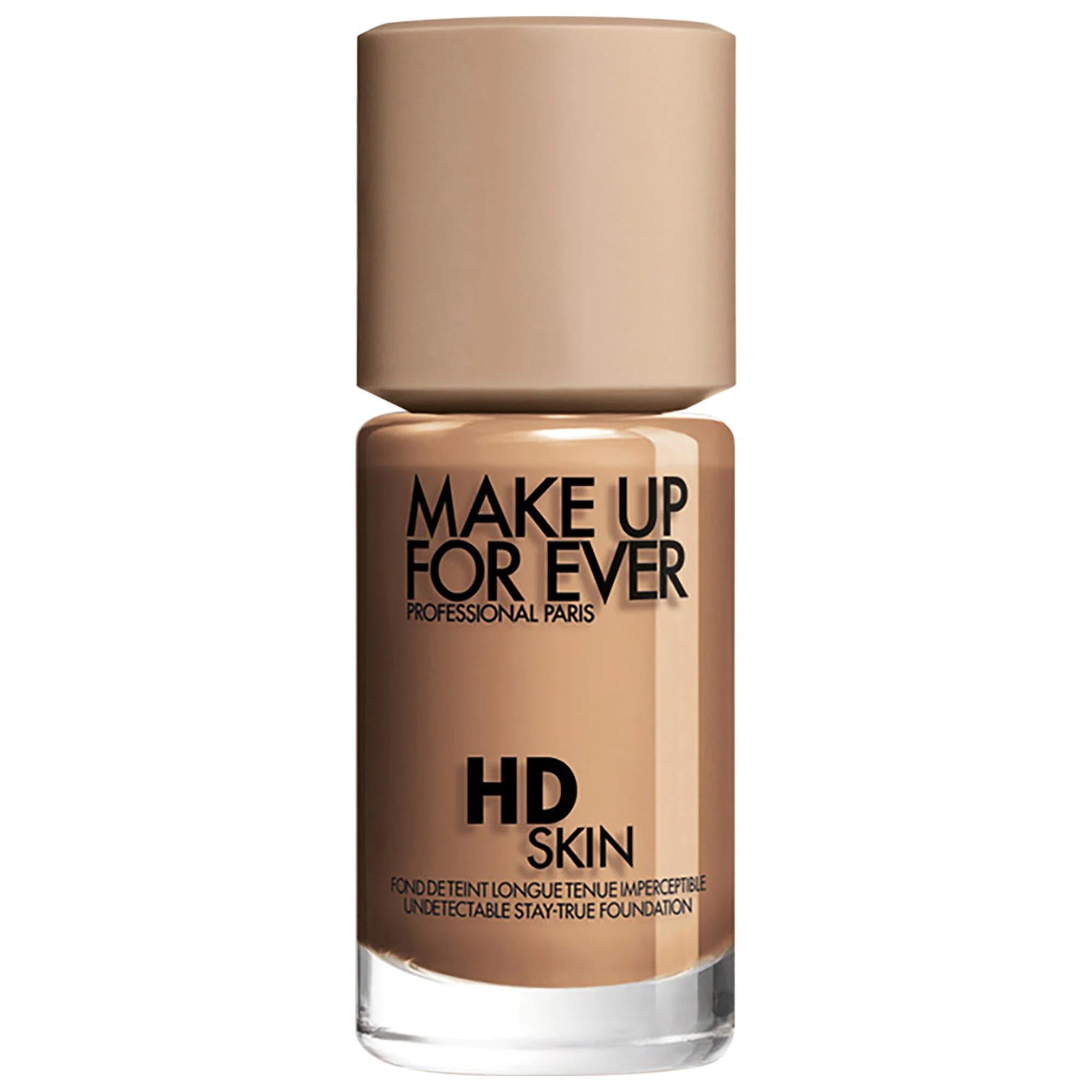 HD Skin Waterproof Natural Matte Liquid Foundation by Make Up For Ever - Long Lasting, Medium Coverage, Eco Friendly Packaging