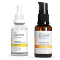 The Purest Solutions Brightening Serum Set - Anti-aging Skincare with Vitamin C & Arbutin