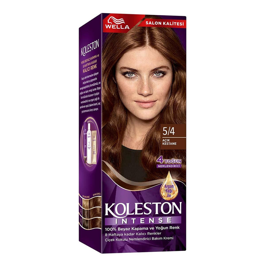 Wella Koleston Intense Hair Dye - Long-Lasting Color with Argan Oil & Moisturizers