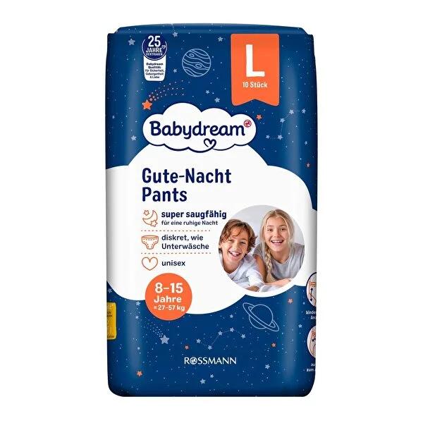 Babydream Training Pants Diapers for Potty Training - Comfortable, Leakproof Design for Baby Boys and Girls - Size L, 10 Count
