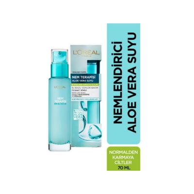 Loreal Paris Moisturizing Face Serum with Aloe Vera - Hydrating, Soothing, and Dermatologically Tested - 2.37 fl oz