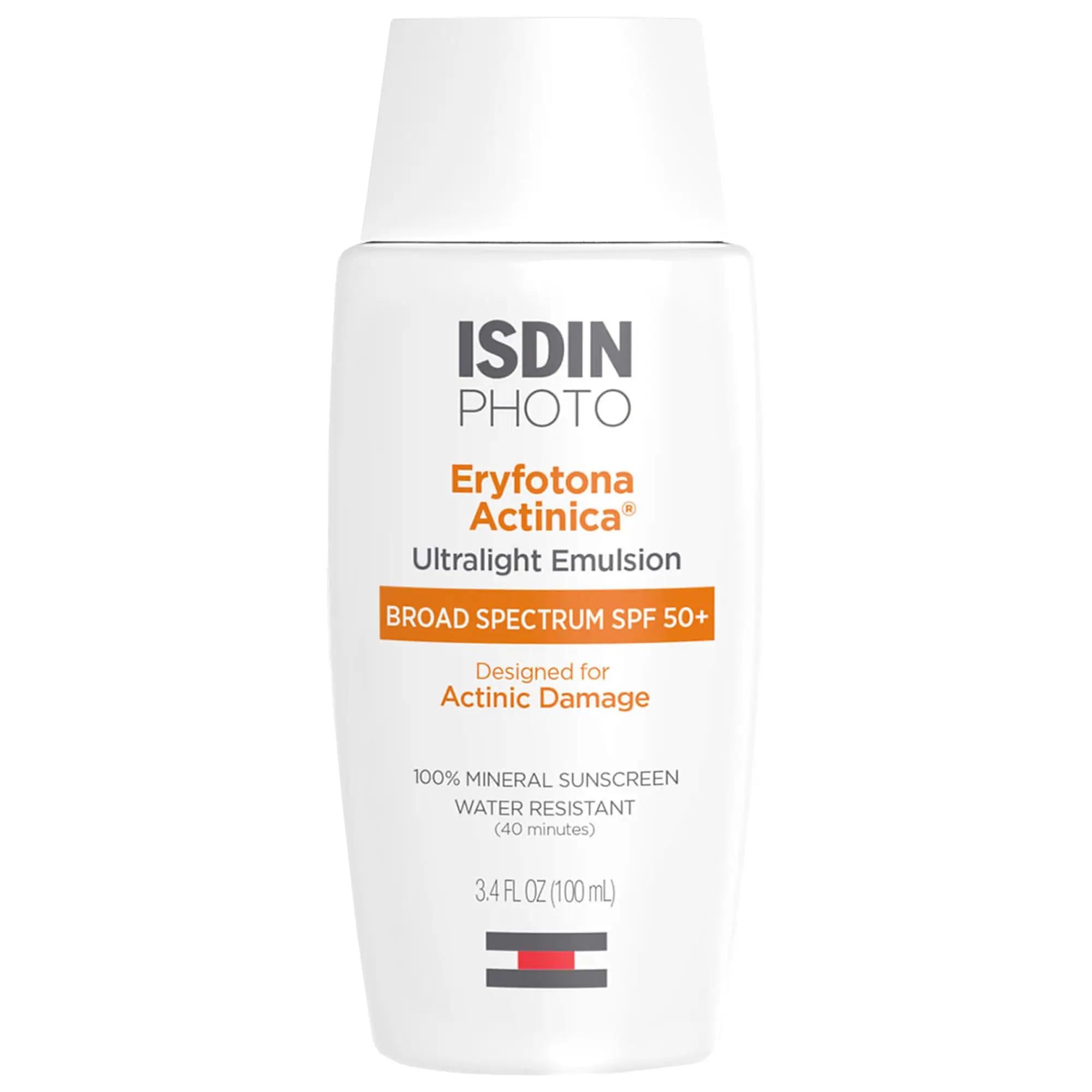 Eryfotona Actinica Ultralight Mineral Sunscreen SPF 50+ - Non-Greasy, Broad-Spectrum Protection