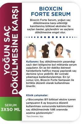Bioxcin Forte Hair Serum - Anti Hair Loss Treatment for Intense Hair Loss, 3x50ml