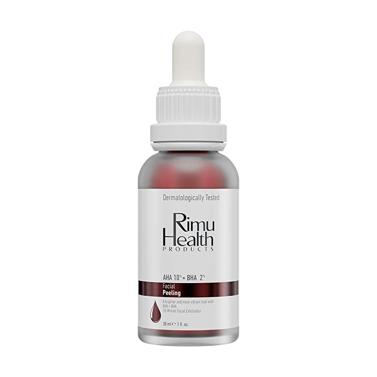 Rimu Health AHA BHA Peeling Serum: 10% AHA + 2% BHA - Exfoliates, Brightens, Evens Skin Tone - Glycolic & Salicylic Acid Serum