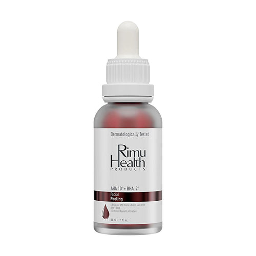 Rimu Health AHA BHA Peeling Serum: 10% AHA + 2% BHA - Exfoliates, Brightens, Evens Skin Tone - Glycolic & Salicylic Acid Serum