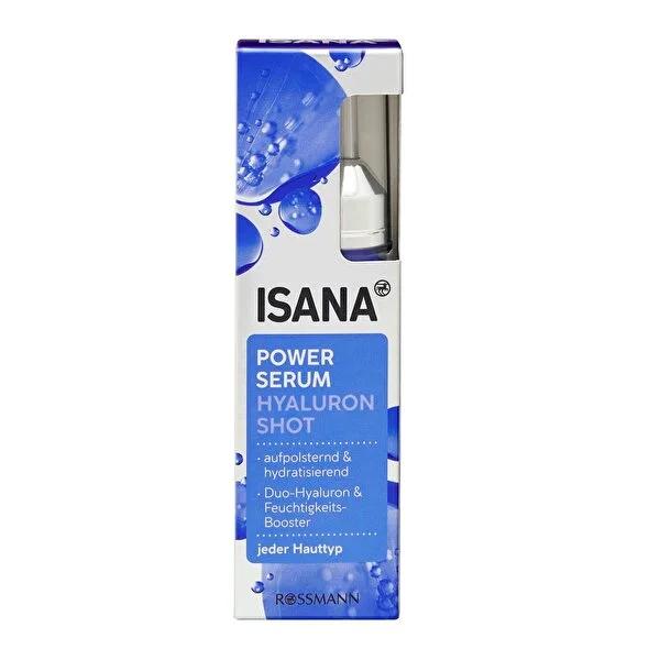 Isana Hyaluronic Acid Serum - Intensely Hydrating, Anti-Aging Face Serum for All Skin Types, Moisturizing and Firming