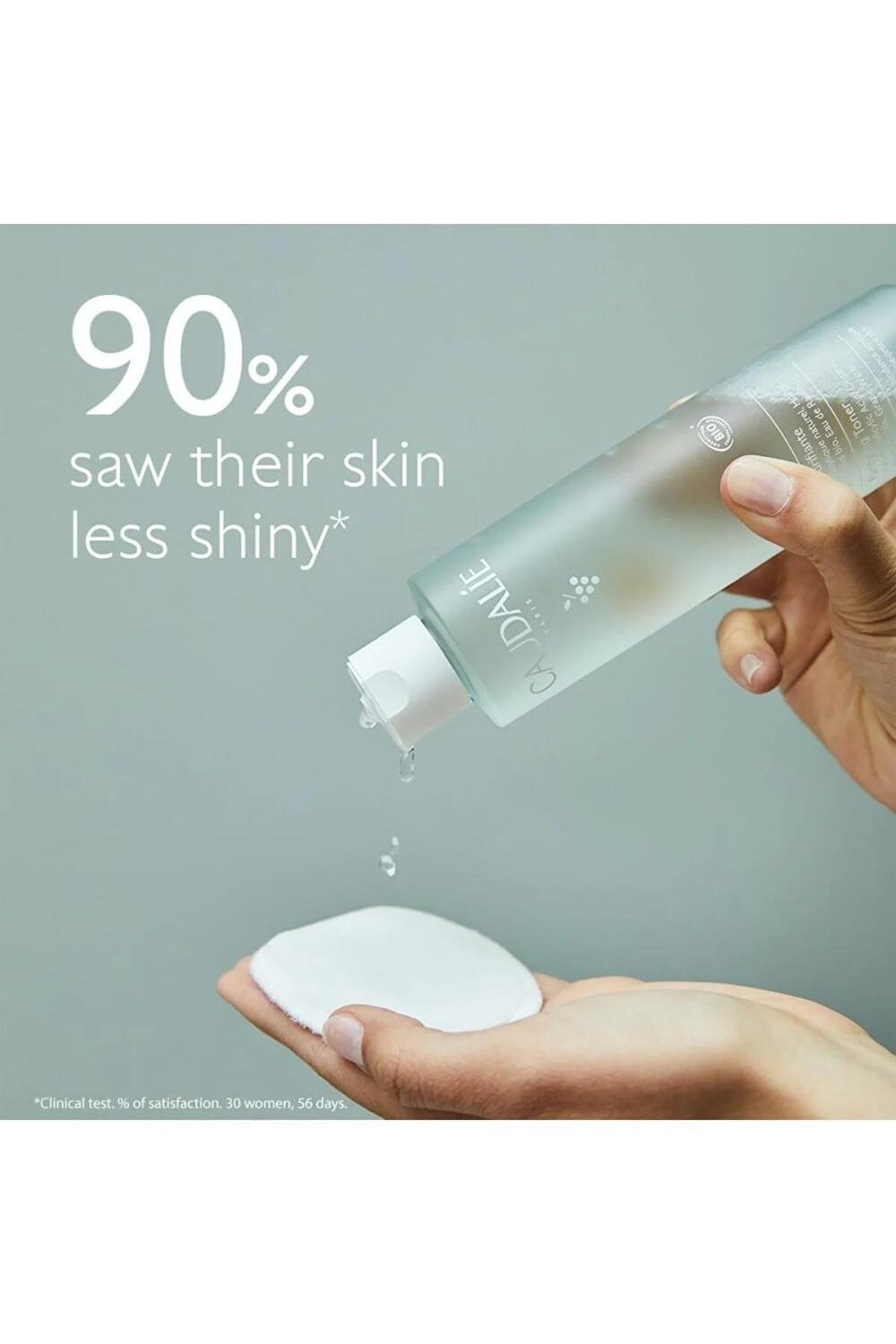 Caudalie Vinopure Purifying Toner 400ml - Natural Skincare for Oily Skin, Salicylic Acid Toner