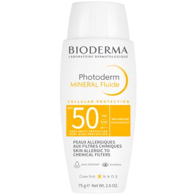 Bioderma Photoderm Mineral Sunscreen Cream SPF50+ for Sensitive Skin - Non-Comedogenic & Photostable