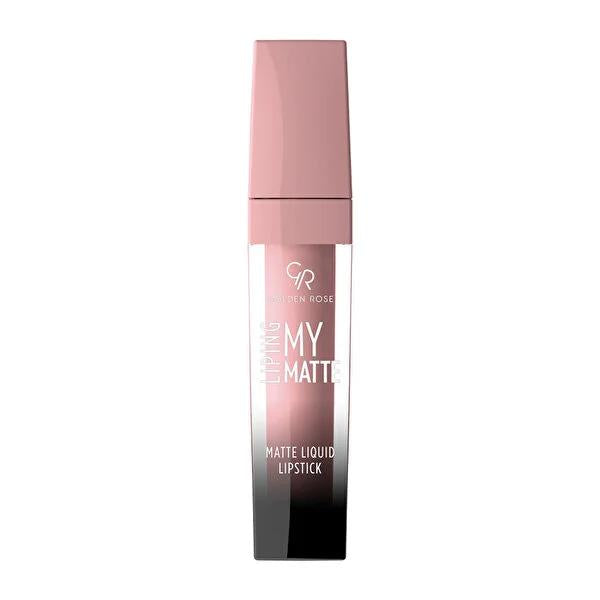 Golden Rose Matte Liquid Lipstick - Long-Lasting, Intense Color & Comfortable Wear