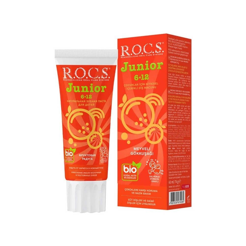 ROCS Junior Toothpaste - Fruity Rainbow Flavor | 60 ml