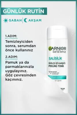 Garnier Salicylic Acid Anti-Acne Scar Peeling Toner: BHA & Niacinamide for Pore Minimizing, Skin Texture Improvement & Blemish Treatment