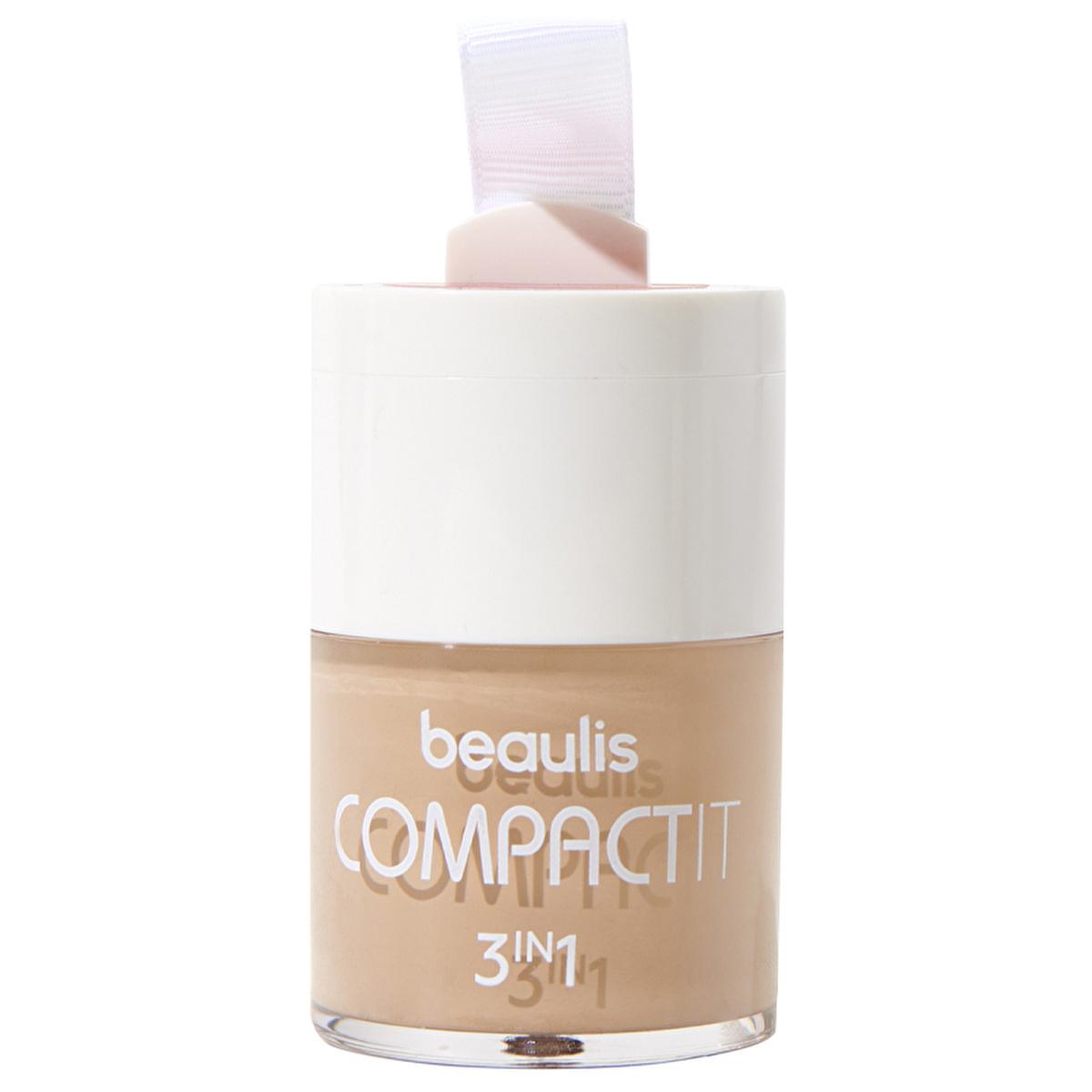 Beaulis 3-in-1 Compact Makeup - Foundation, Blush, Concealer for Natural Look