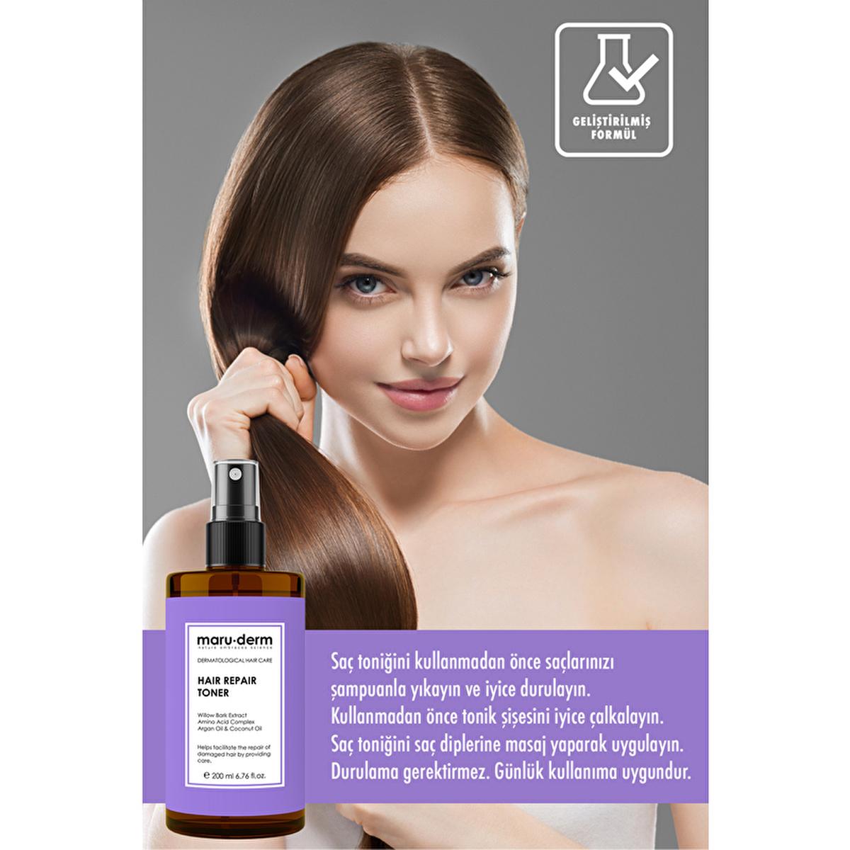 Maruderm Repairing Hair Care Tonic - Nourishes & Repairs Damaged Hair with Argan Oil & Amino Acids