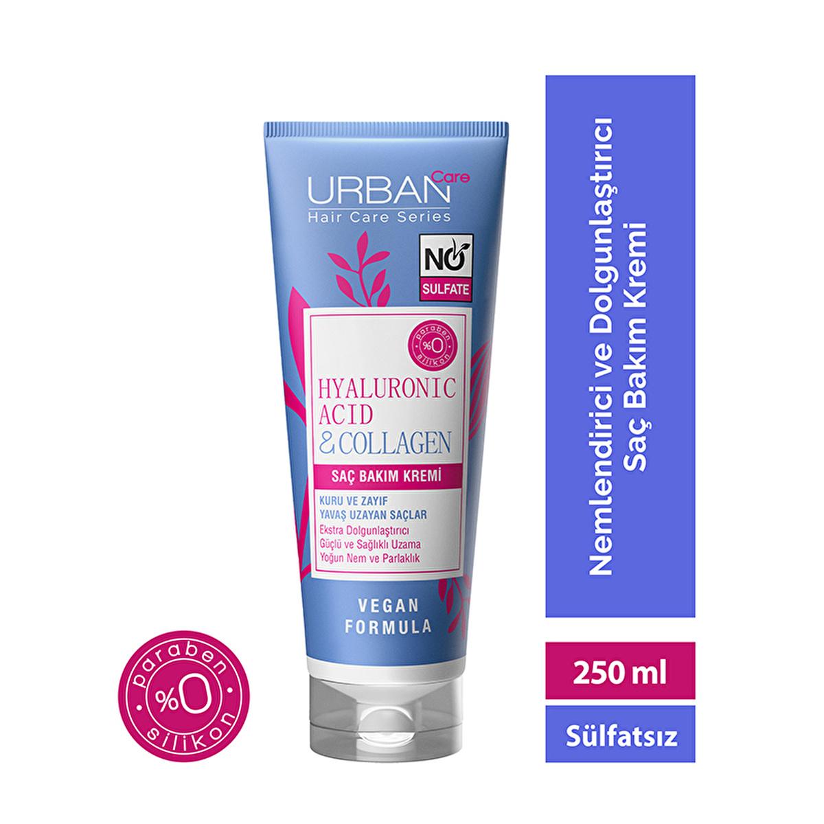 Urban Care Sulfate-Free Hair Conditioner with Hyaluronic Acid & Collagen - Moisturizing, Nourishing, Vegan Hair Care for Dry, Damaged Hair