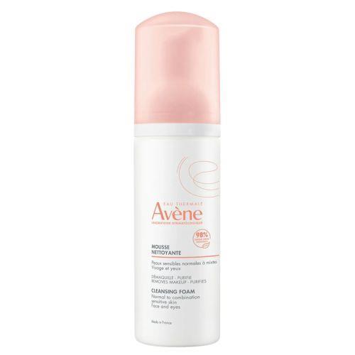 Avene Gentle Face Cleansing Foam for Normal to Combination Skin - Soothing Thermal Spring Water, 5.07 fl oz