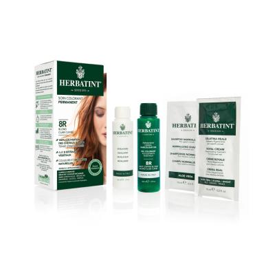 Herbatint Permanent Haircolor Gel, 8R Light Copper Blonde