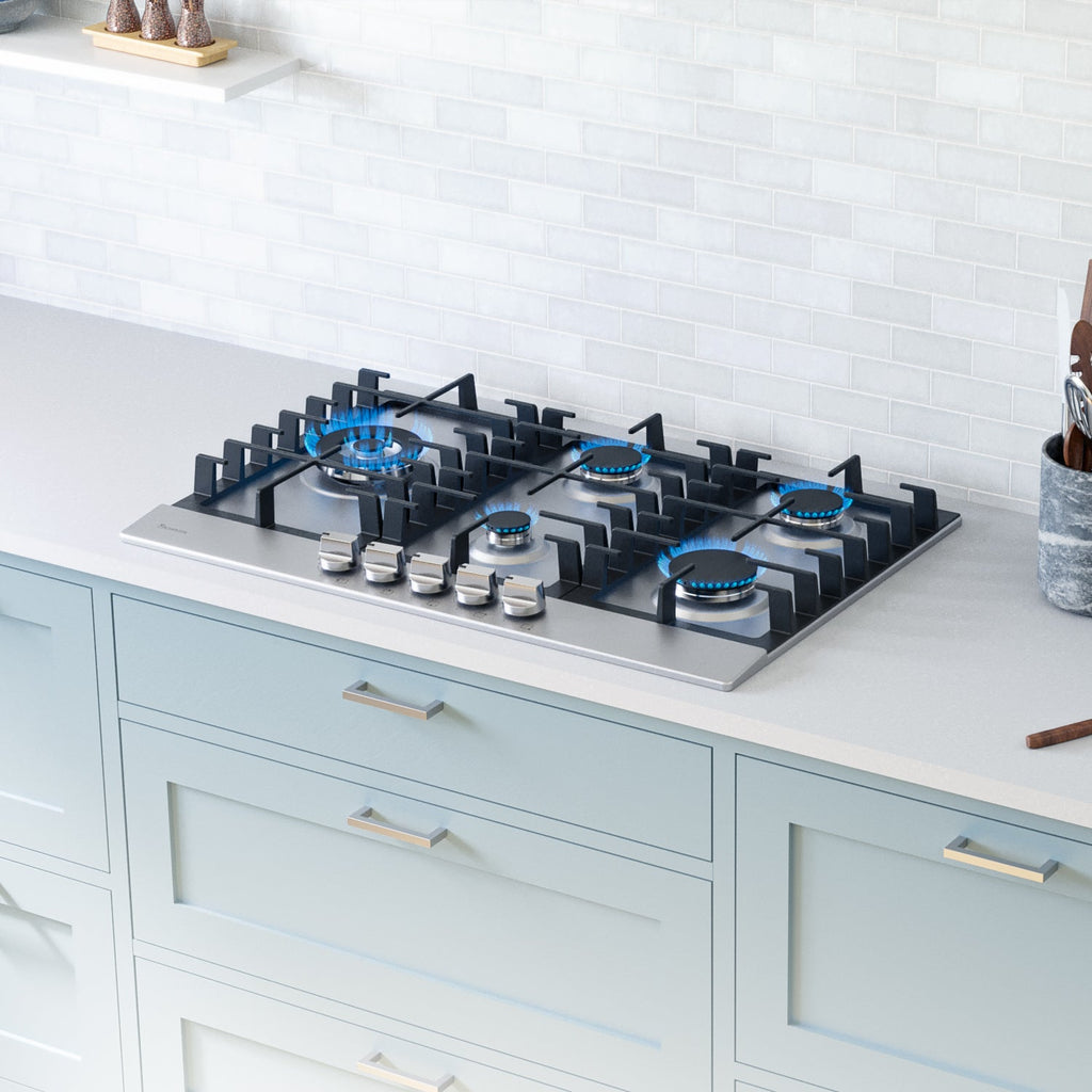 Rangaire 30" Gas Cooktop 5 Burners Stainless Steel RCG301S – Rangaire Appliances, view 3