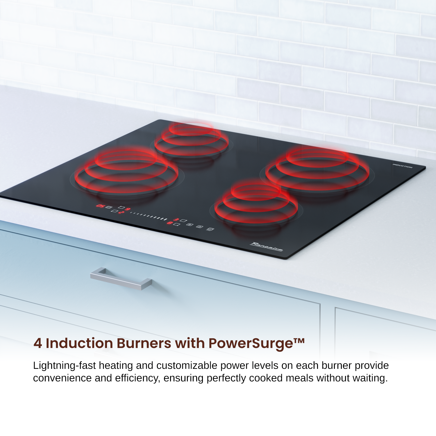 Rangaire 24" Induction Cooktop 4 Burners RCI241S – Rangaire Appliances, view 7