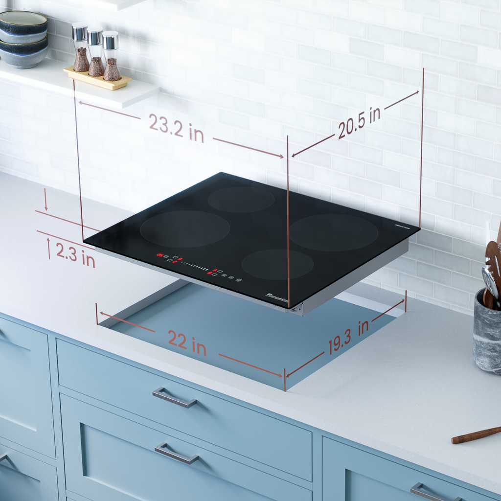 Rangaire 24" Induction Cooktop 4 Burners RCI241S – Rangaire Appliances, view 4
