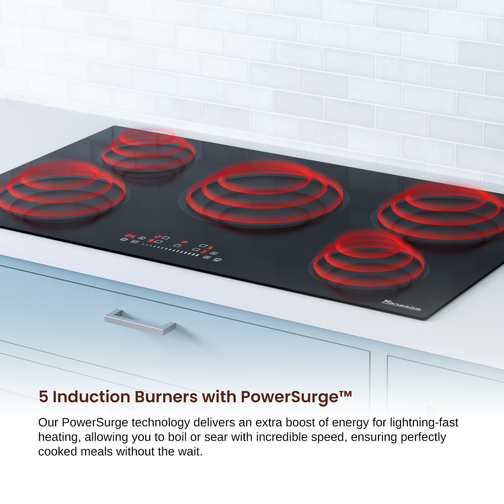 Rangaire 36" Induction Cooktop 5 Burners RCI361S – Rangaire Appliances, view 7